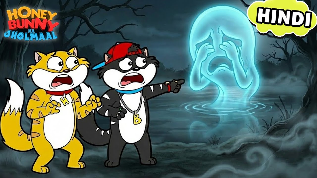 Honey Bunny का सामना हुआ Crying Lake की Lost Souls से | Honey Bunny Gags In Hindi | Funny Cartoon