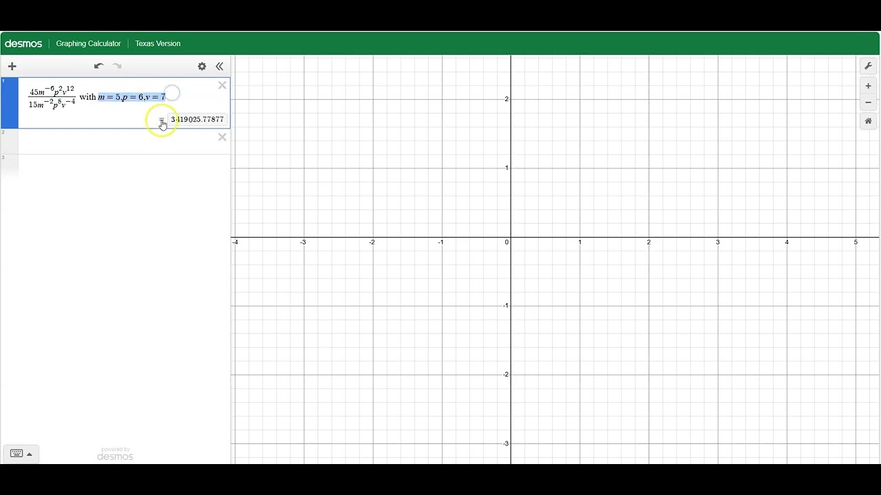 Simplifying Exponents DESMOS