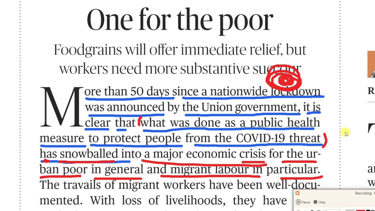 15 MAY 2020 THE HINDU EDITORIAL ONLY FOR  BEGINNERS PART-48