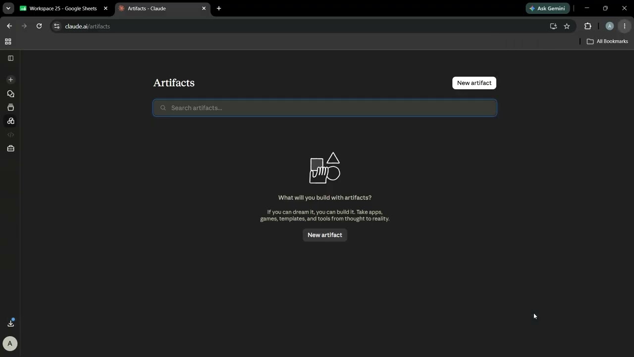 Как исправить зависший экран артефактов в Claude