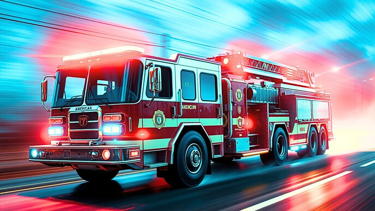 Fire Truck Siren Sound Effect - 10 Hours | Realistic Emergency Sounds