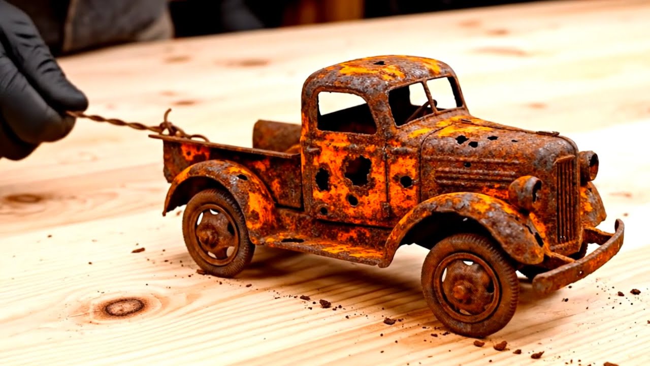 Mini Restoration ASMR extreme rusty abandoned 1931´s car truck