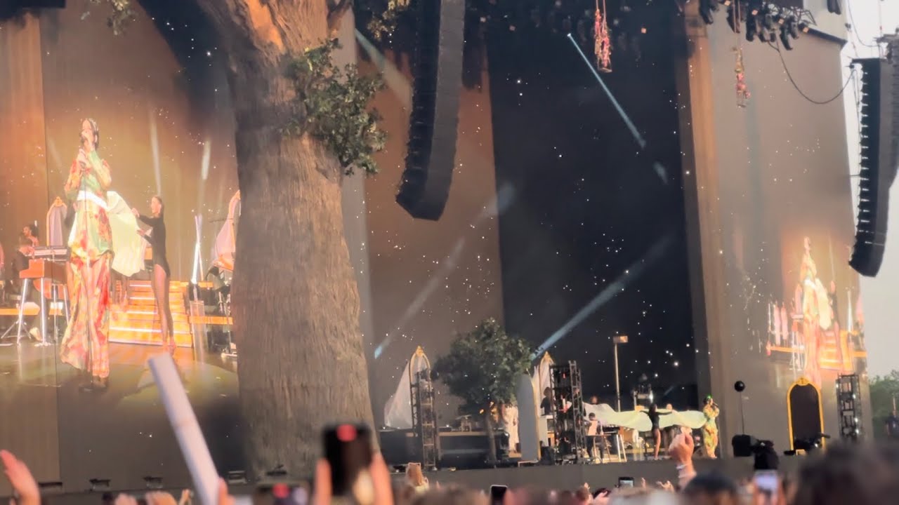 Lana Del Rey Hyde park - opening, a&w, young and beautiful