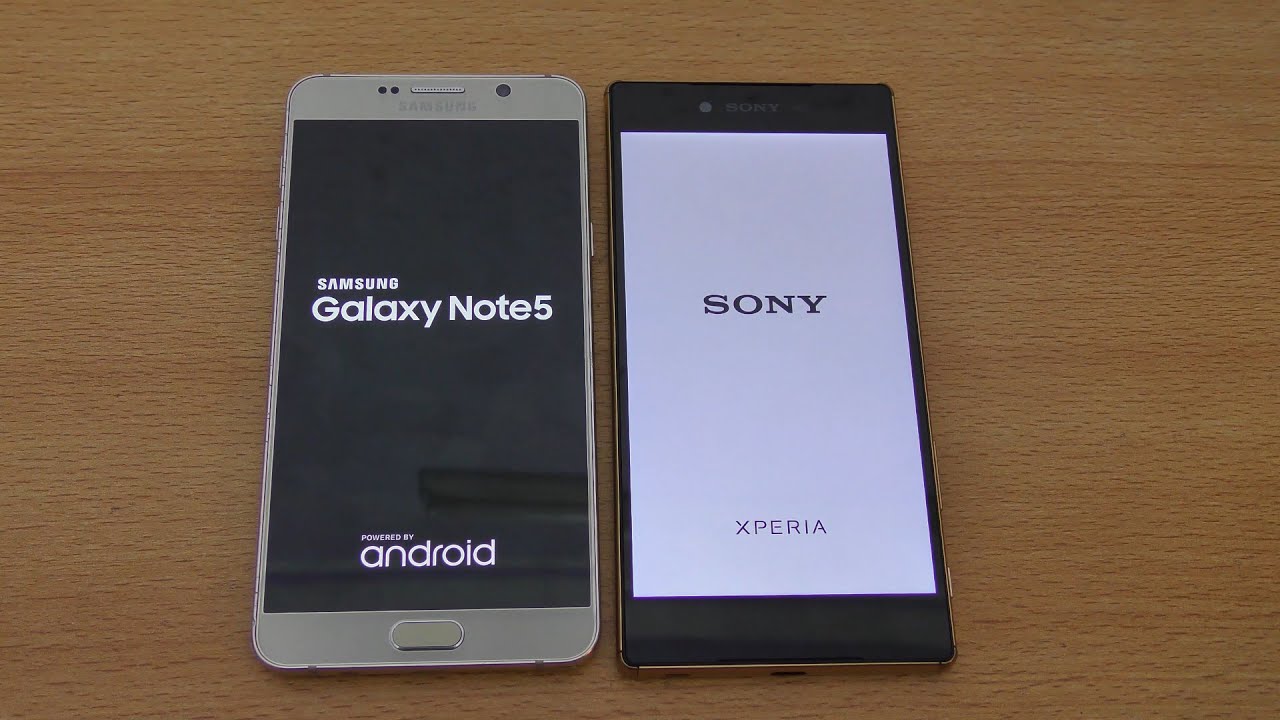 Samsung Galaxy Note 5 vs Sony Xperia Z5 Premium - Speed & Camera Test 4K