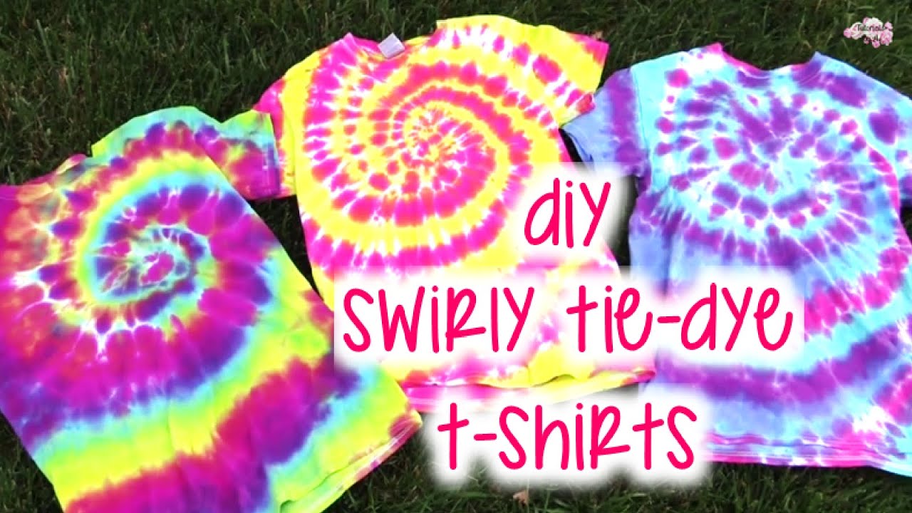 DIY Swirly Tie-Dye T-Shirts | How To | Tutorial