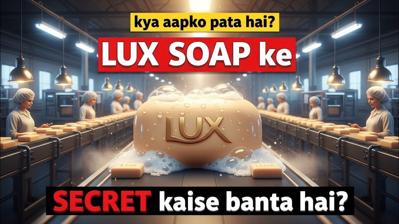 Inside Lux Soap Factory – Coconut Oil Se Soap Kaise Banta Hai #factoryprocess #viral #viralvideo