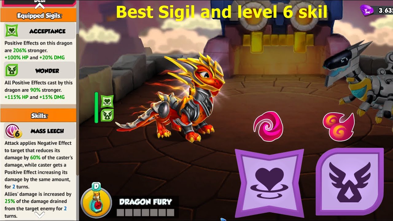 Best Sigil and level 6 skill Farisarr ancient Dragon-Dragon Mania Legends | Final week dungeon | DML