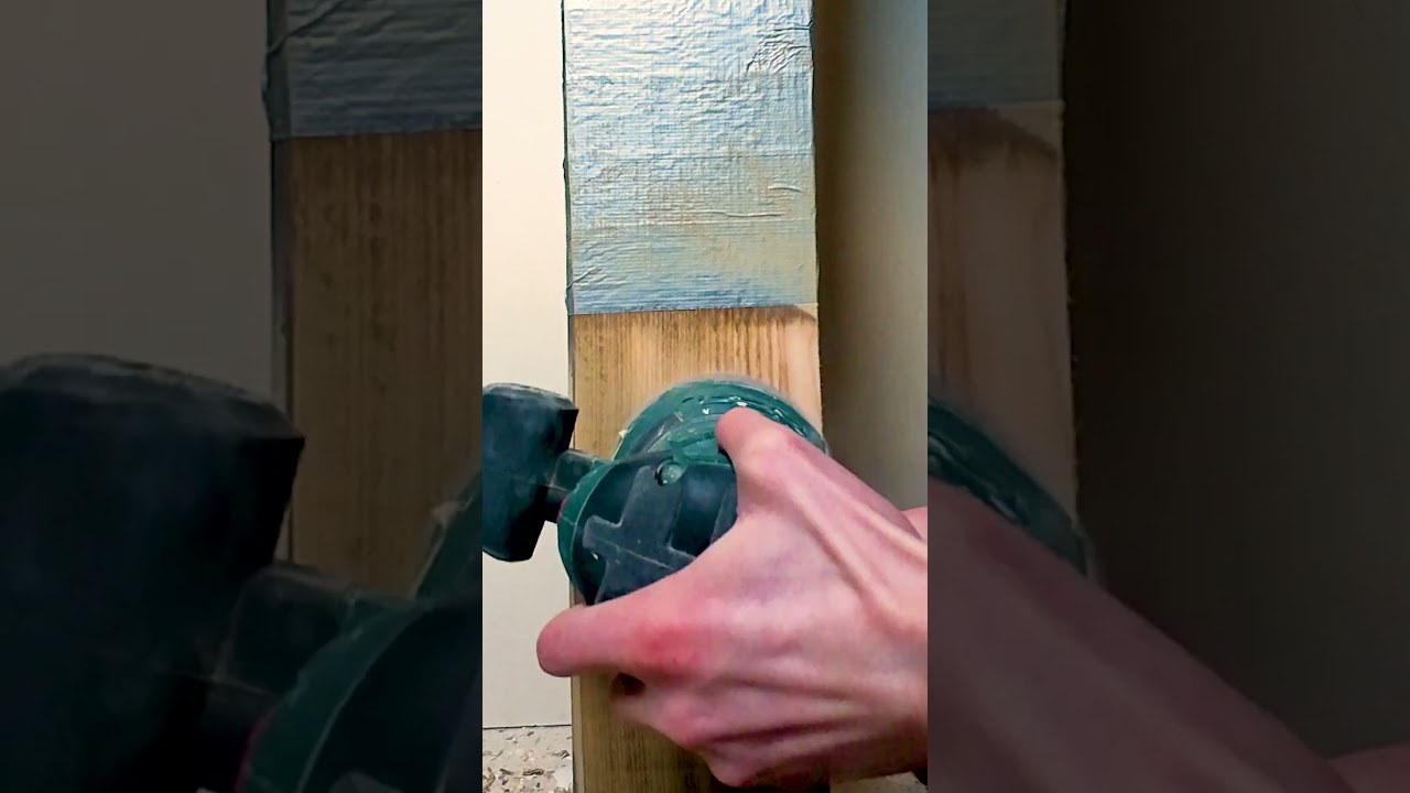 Obr&oacute;bka słupa drewnianego #foryou #ciekawe #shorts #shortvideo