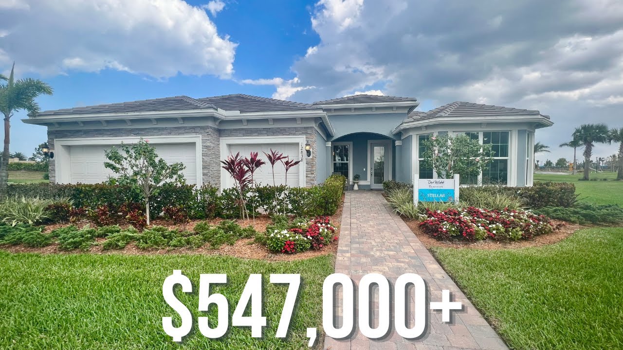Coastal New Construction Model Home Tour Del Webb Tradition Port St Lucie Florida 55+ Community