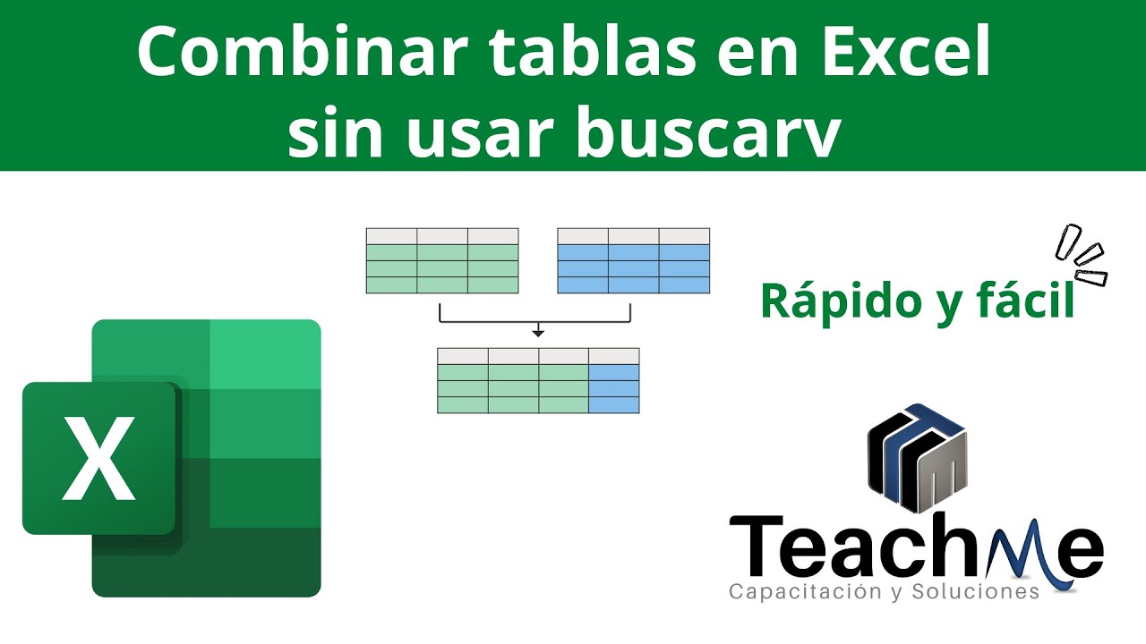 Combinar tablas en Excel sin necesidad de usar Buscarv 👌