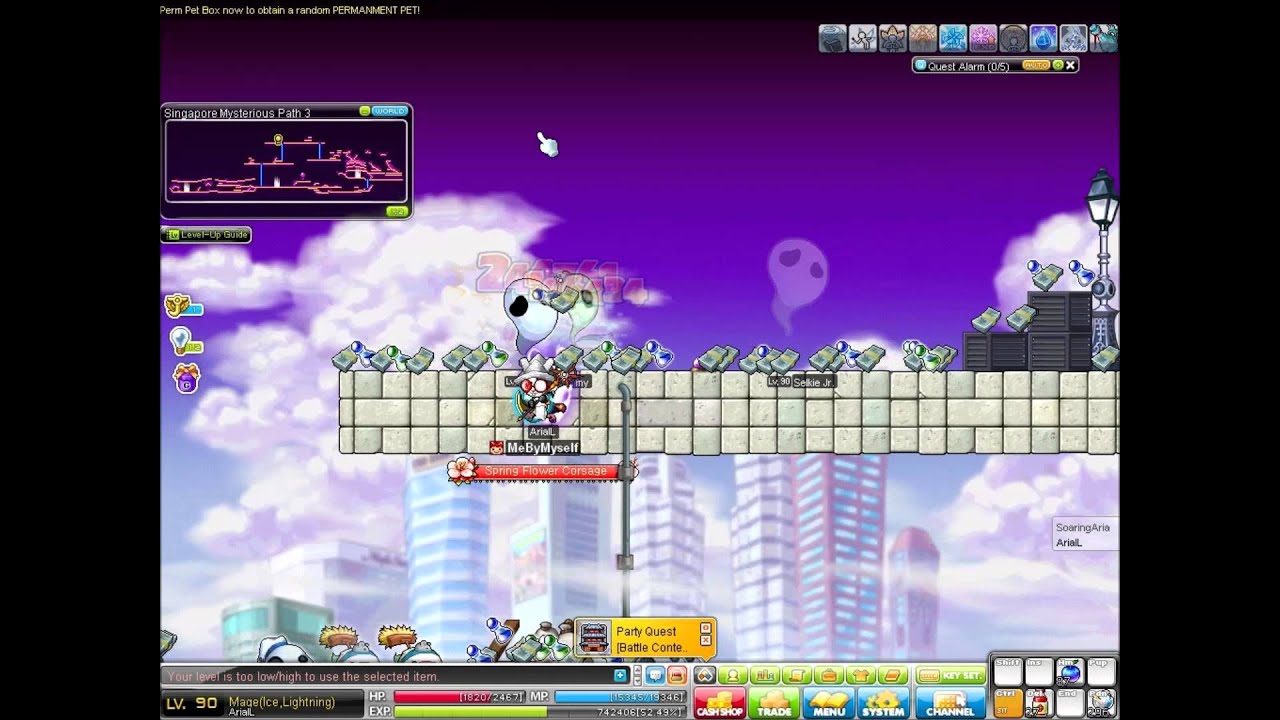 Maplestory Ice Lightning 3rd job training