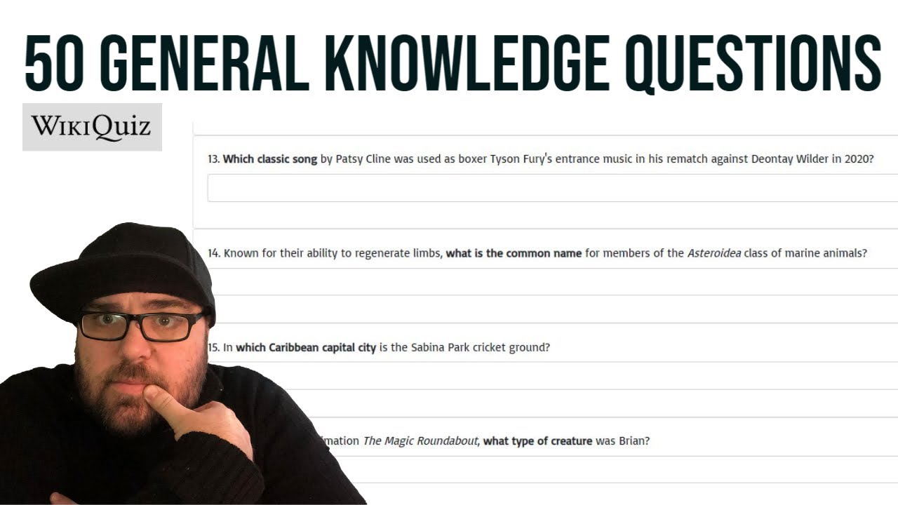 A tough general knowledge quiz - can I get 50%?