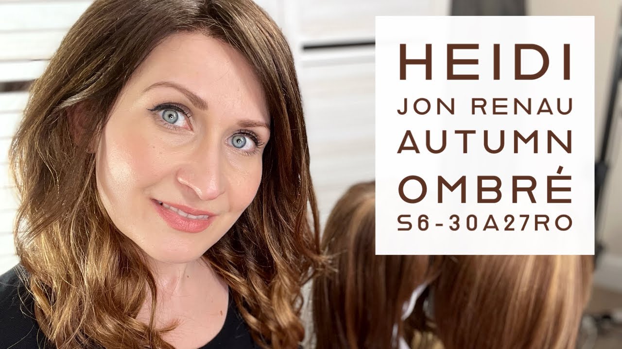 Heidi by Jon Renau in AUTUMN 🍂 OMBRÉ S6-30A27RO #wigreview #jonrenau  #cascadingcolours