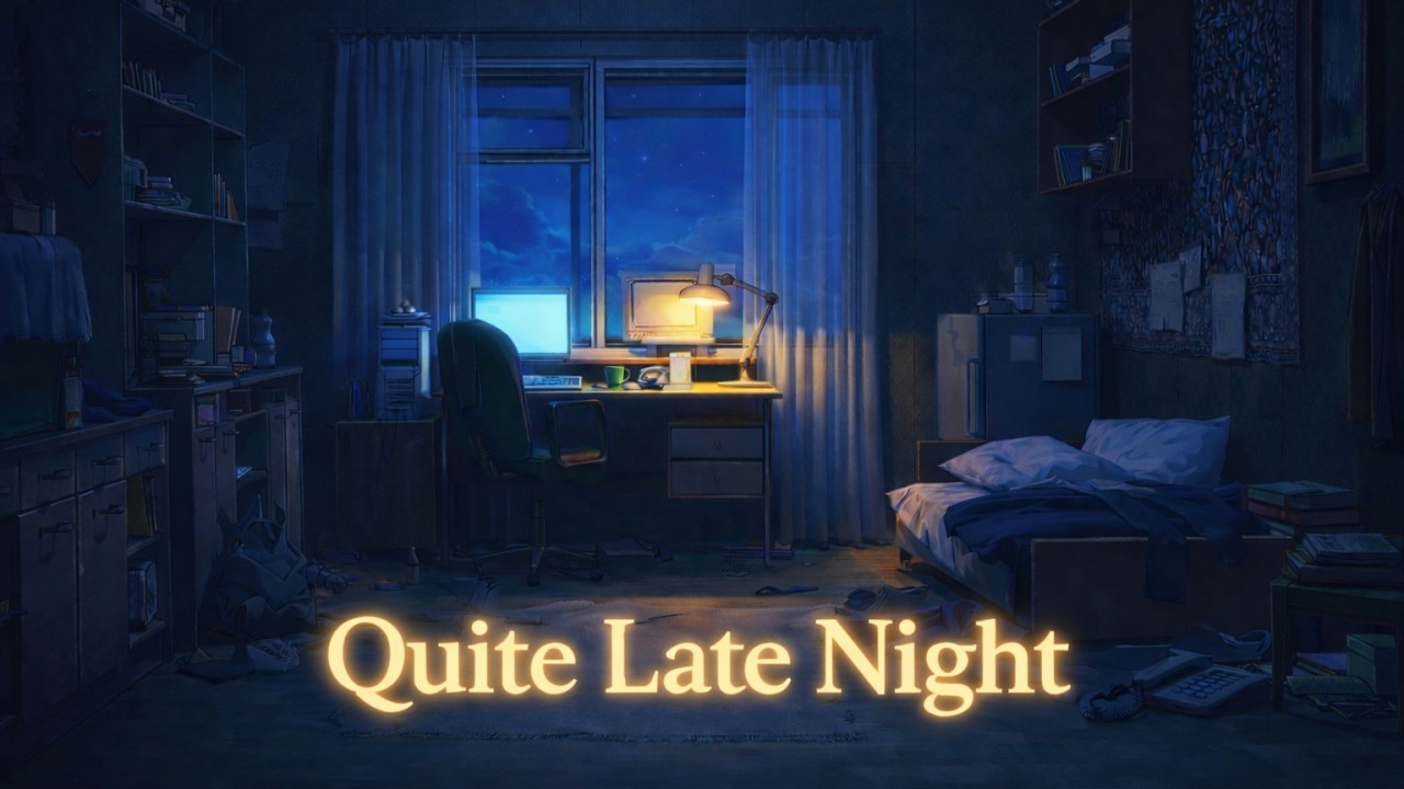 Cozy Late Night Room Lofi 🌙 Deep Focus, Relax | 6 Hours