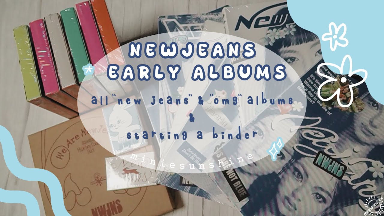 NewJeans - Unboxing All Early Albums and Starting a Binder