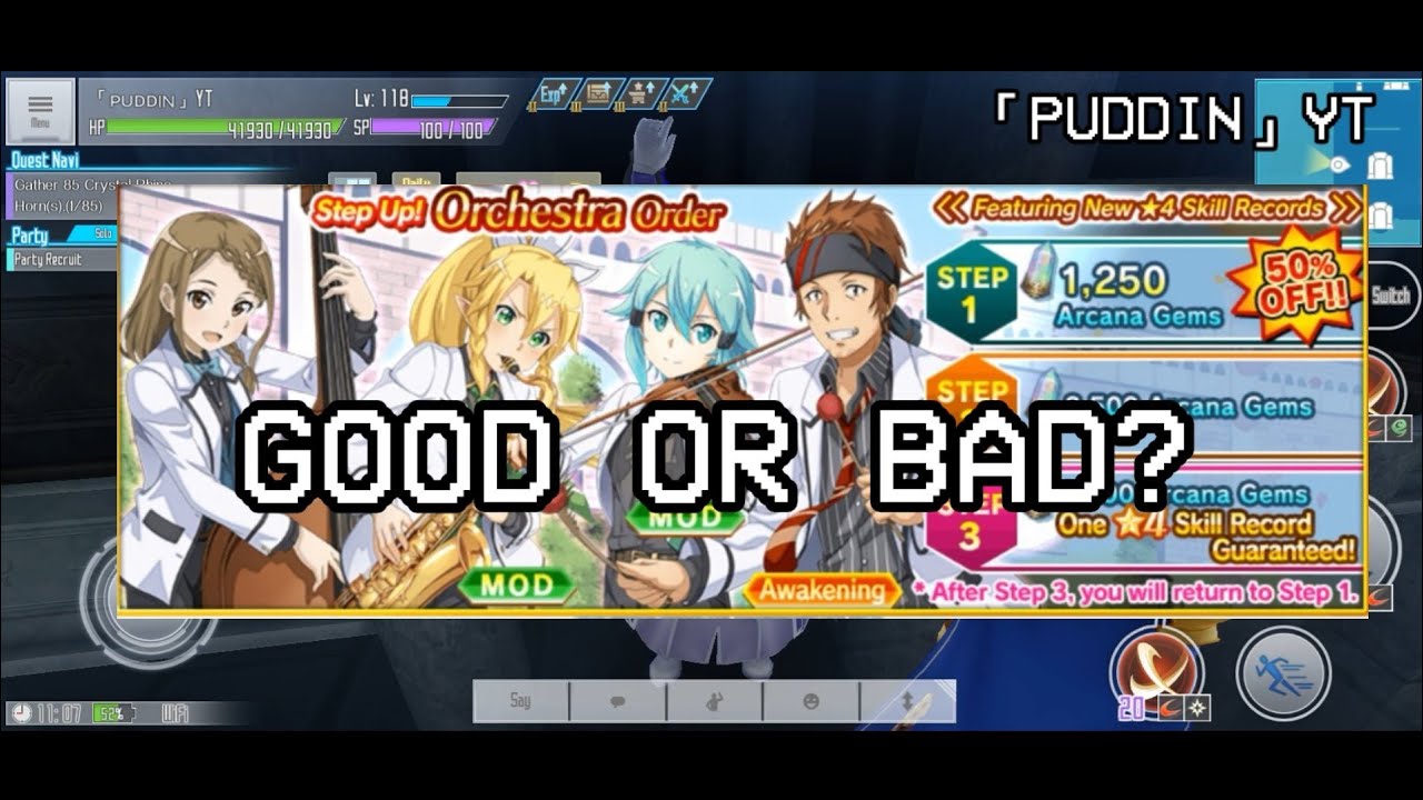 [SAOIF] Good or Bad Banner? | Orchestra Skill Order | Step One