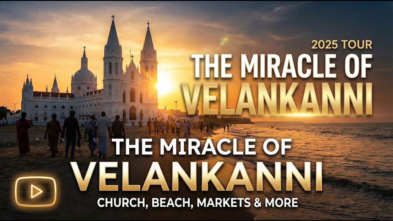 Velankanni Church Tour | Velankanni Beach & Commercial Street Vlog