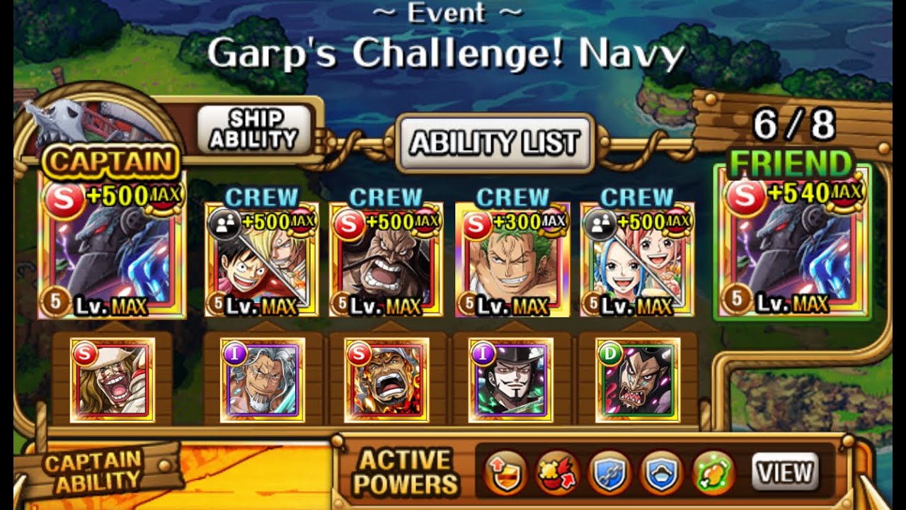 [OPTC] bullet vs garp challenge navy str