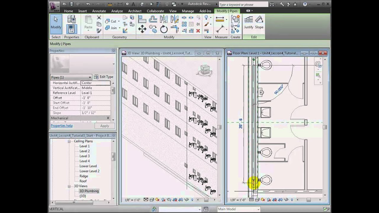 Revit MEP - Modeling Sanitary Systems