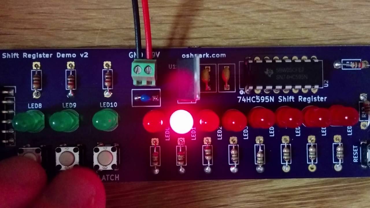 Shift Register Demo by OSH Park