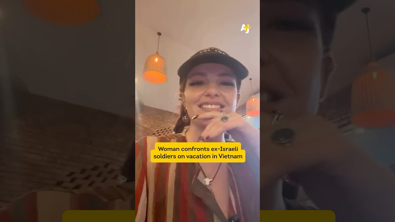 U.S. Activist Confronts Former Israeli Soldiers on Vacation