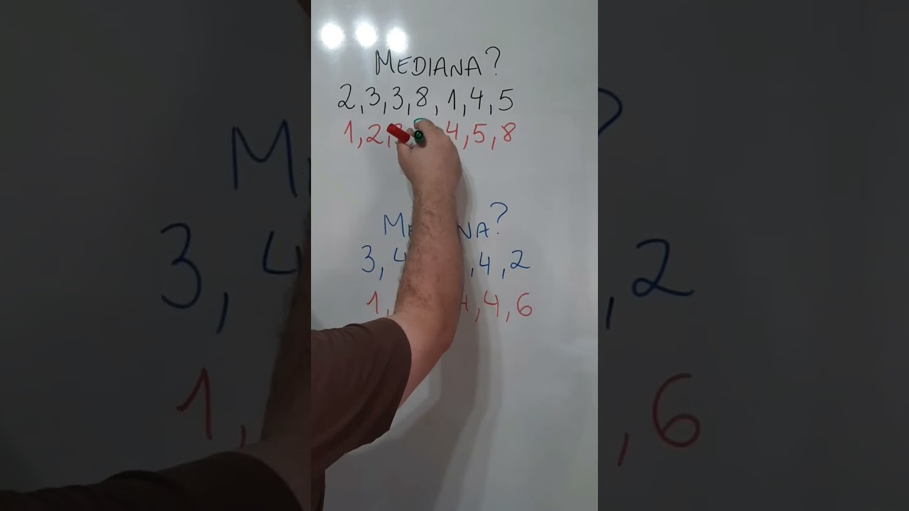 Mediana de um conjunto de valores #matematica #vestibularufrgs #enem #ufrgs