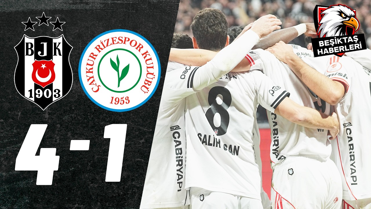 Beşiktaş 4-1 Çaykur Rizespor | MAÇ ÖZETİ | Ziraat Türkiye Kupası C Grubu 4. Maç | 04.03.2026