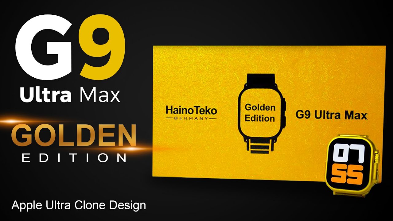 G9 Ultra Max Golden Edition Smart Watch Unboxing & Review _ C-Hub #smartwatch #review #sinhala