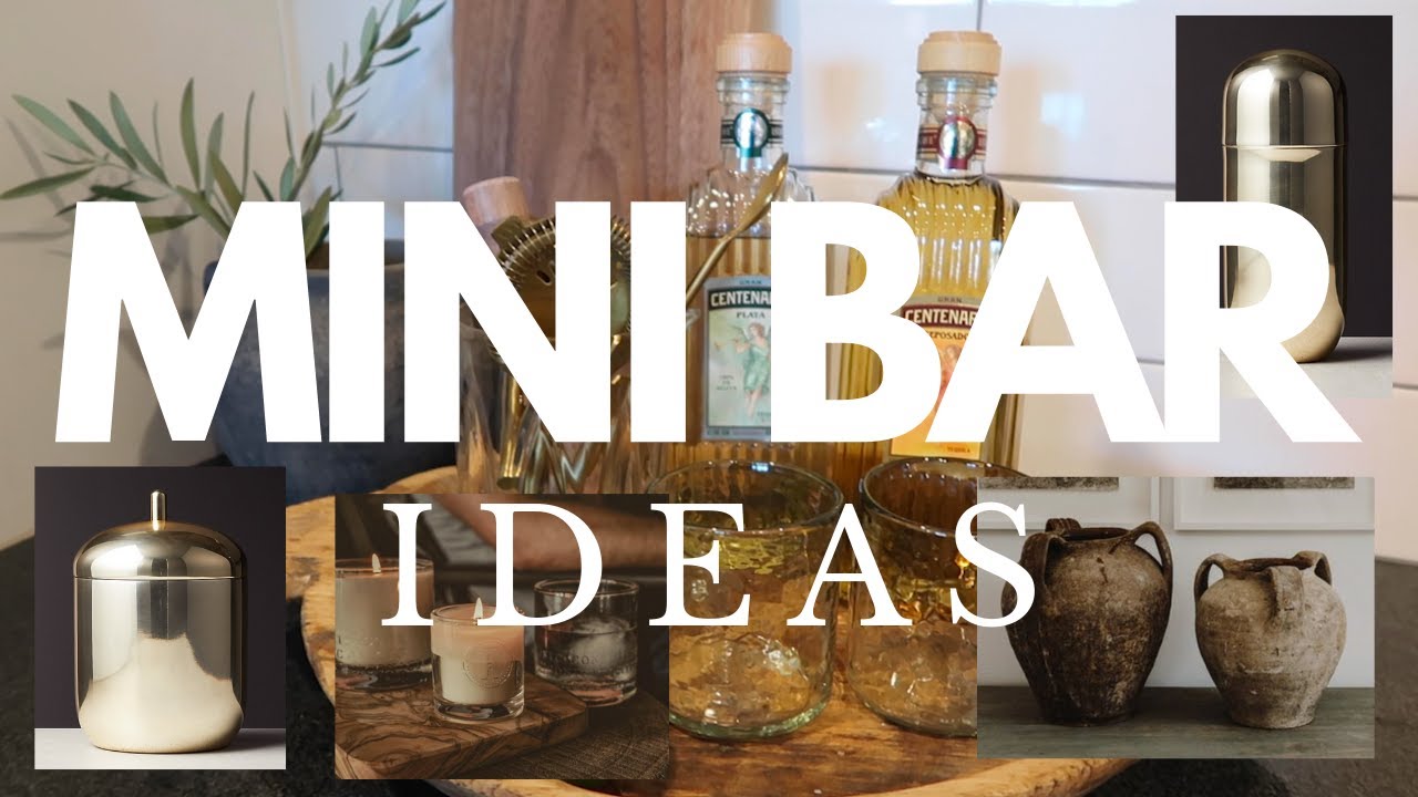 AT HOME MINI BAR IDEAS | MINI BAR TOUR | APARTMENT DECOR | BRANDY JACKSON