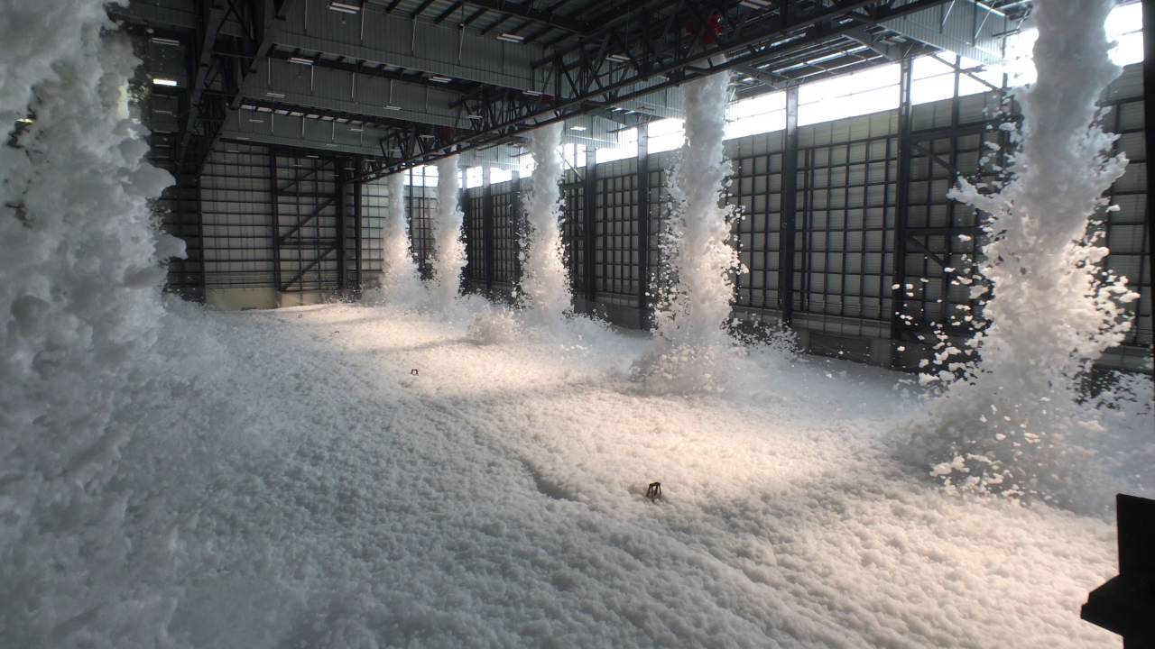 Successful Foam Testing 09-14-2016 - San Jose Airport Hangar 8