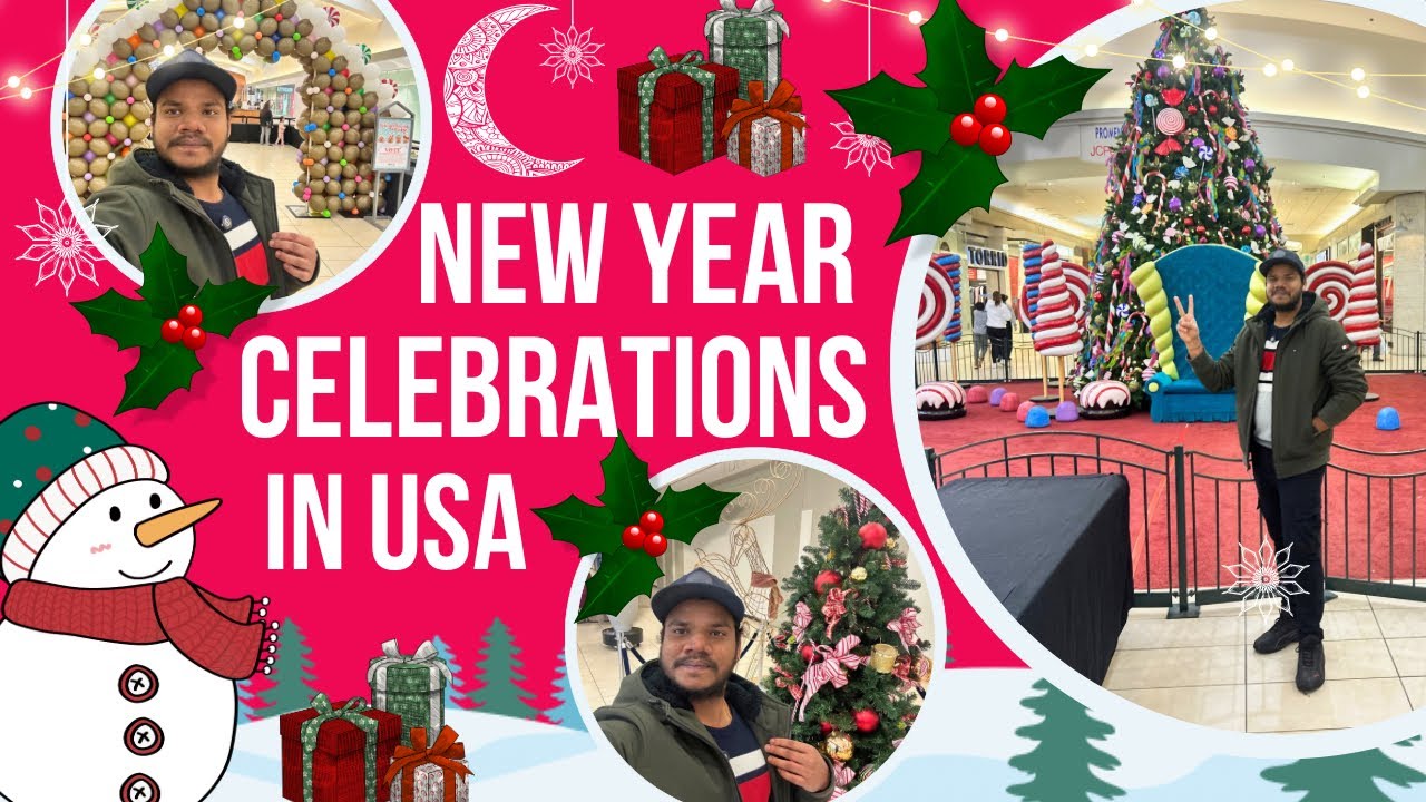 New year and Christmas celebrations in USA || Telugu Travel Vlogs || America Telugu Vlogs