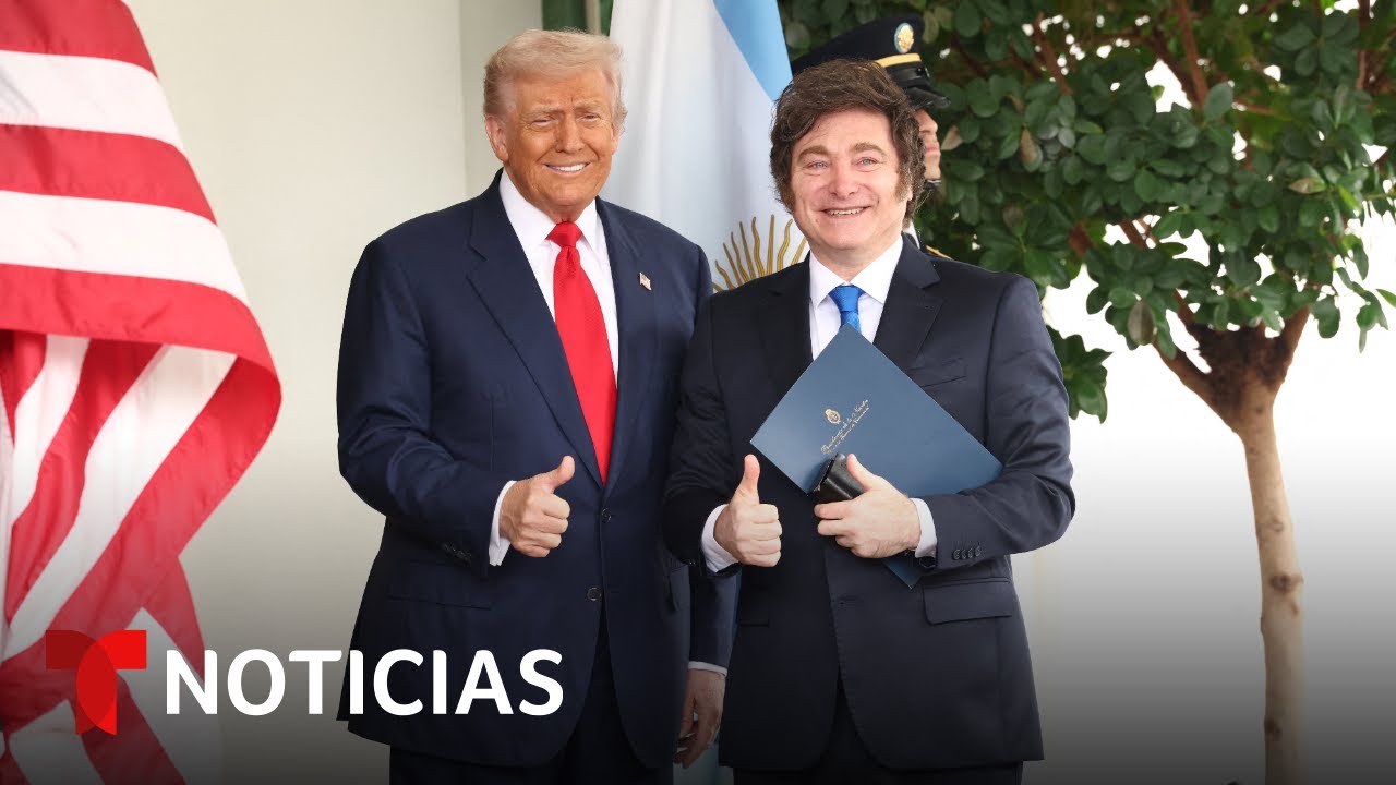 Trump recibe al presidente de Argentina en la Casa Blanca