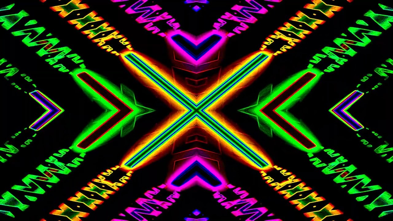 Glowing Neon RGB Background VJ Loop Effect 4K ( 10 second )