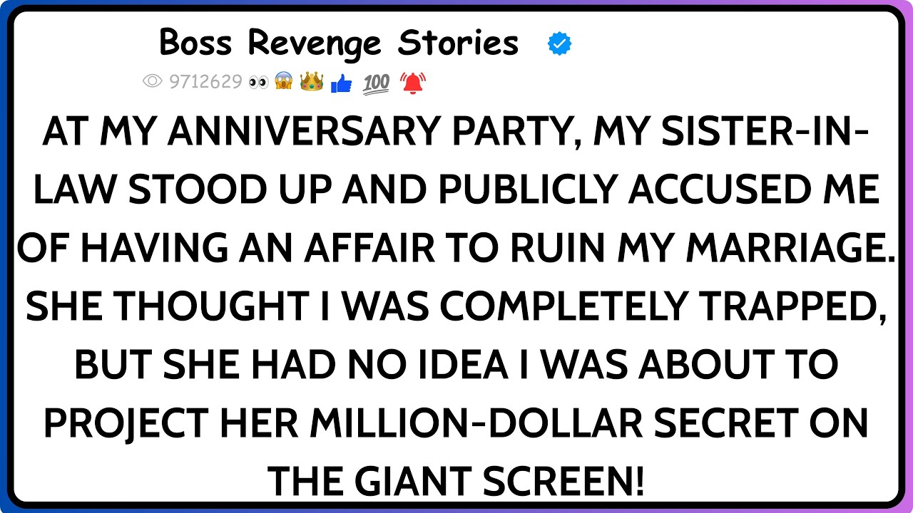 At My Anniversary Party, My Sister-in-Law Accused Me of Having an Affair — Then I Showed Everyone..