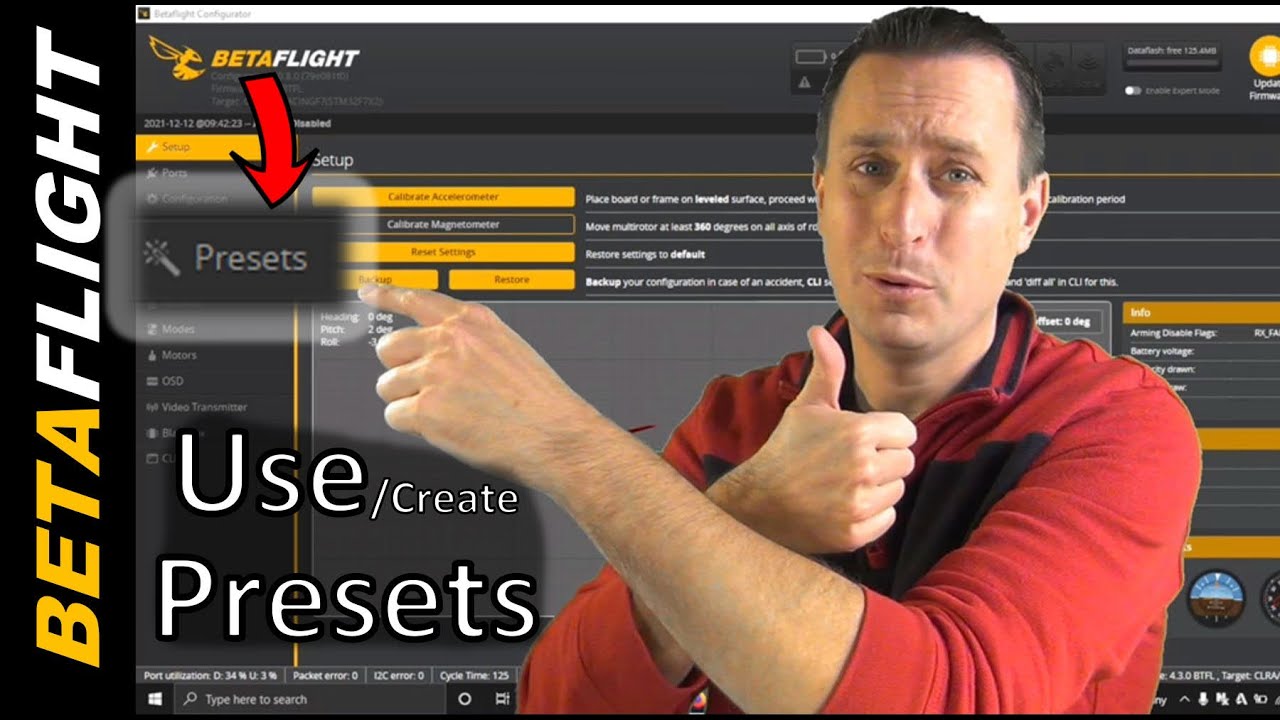 Using Betaflight Presets  |  TIPs on Creating Presets