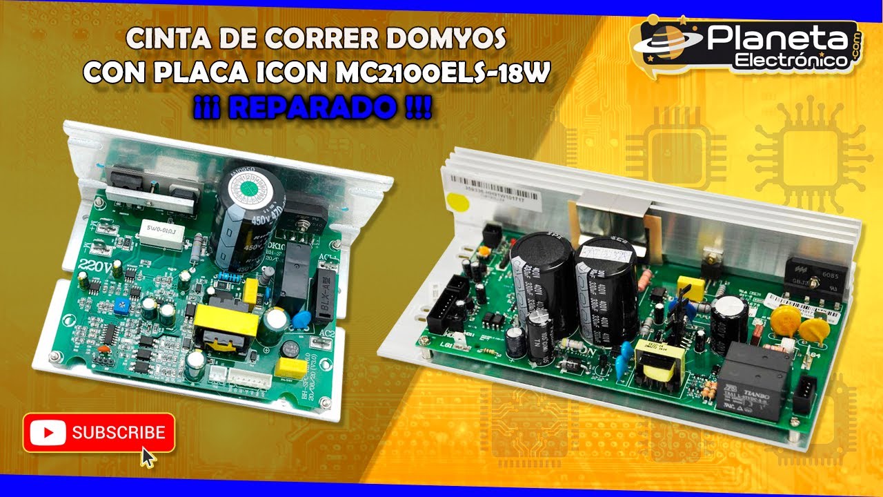 Cinta de correr DOMYOS al enchúfala salta la luz, placa MC2100ELS -18W REPARADA