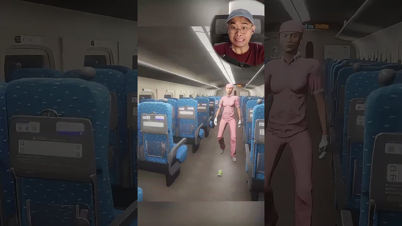GA ADA YANG BERANI AMA PRAMUGARI INI? 🧖 #shinkansen0 #platform8 #chillasart #horrorgaming