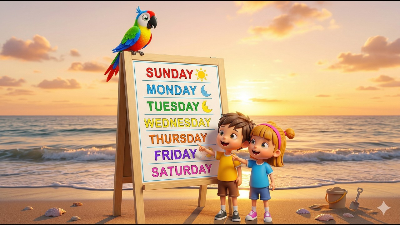 7 Days of the Week: The Ultimate Movement Song for Kids! #weekdays #kidseducation #kids
