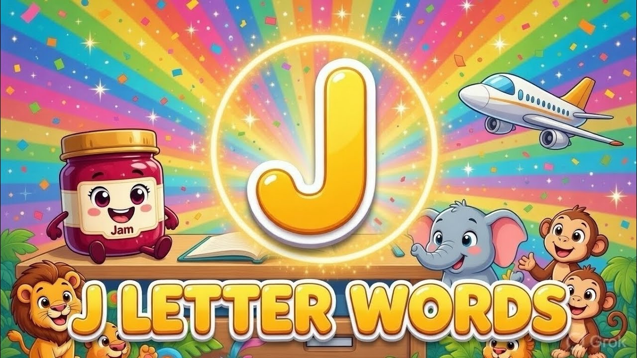 Learn J Words Fast! | Preschool Alphabet |@azwatales 