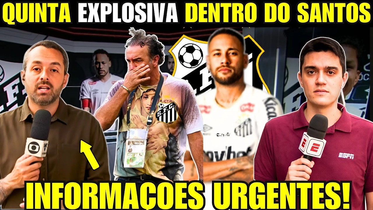 ATENÇÃO URGENTE! ESPN TRAZ DETALHES SOBRE CUCA, QUE CHEGA AO CT REI PELÉ, E ÚLTIMAS DO SANTOS!