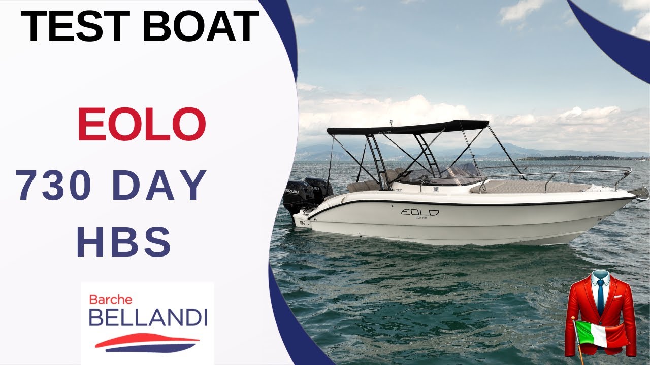 Eolo 730 Day HBS con doppio Suzuki 115: la barca che pulisce il mare!