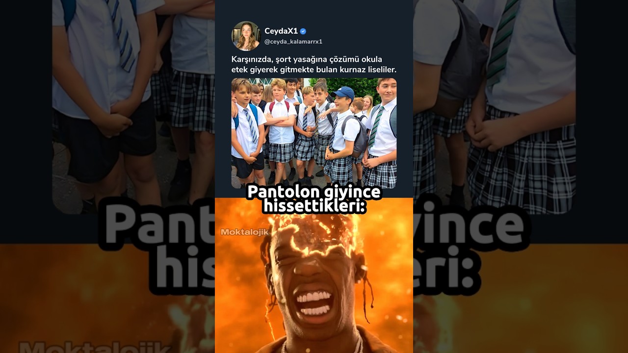 Erkeklerin etek isyanı 💀