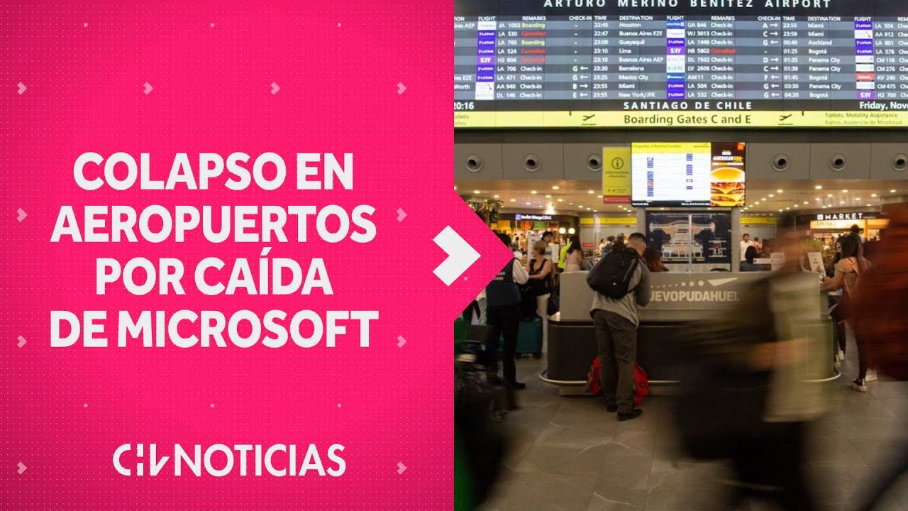 CAÍDA MUNDIAL DE MICROSOFT genera colapso en aeropuertos, tiendas, sistemas de pago, bancos y medios