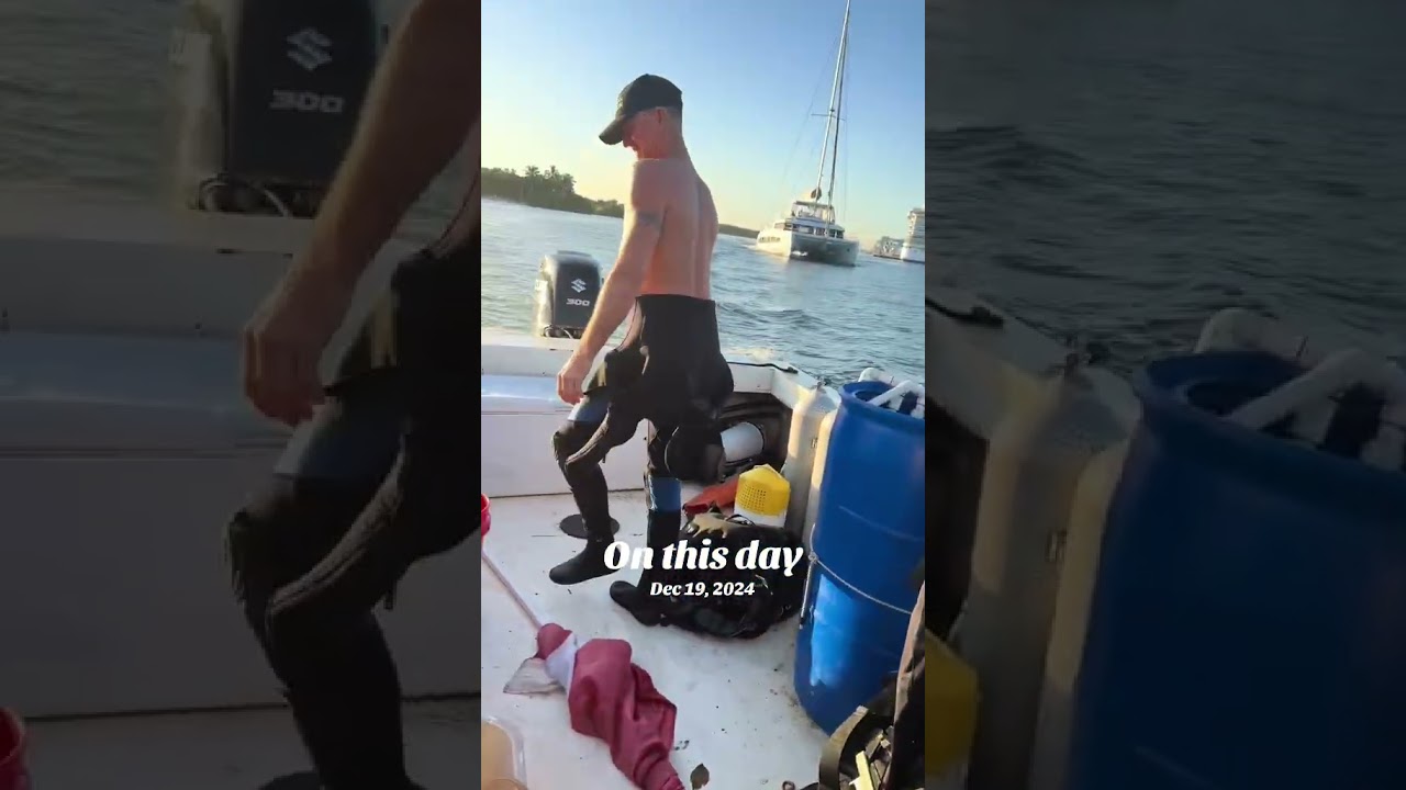 The bait bucket joke very funny. Commercial scuba diving reality show: Two and a half men in a Boat