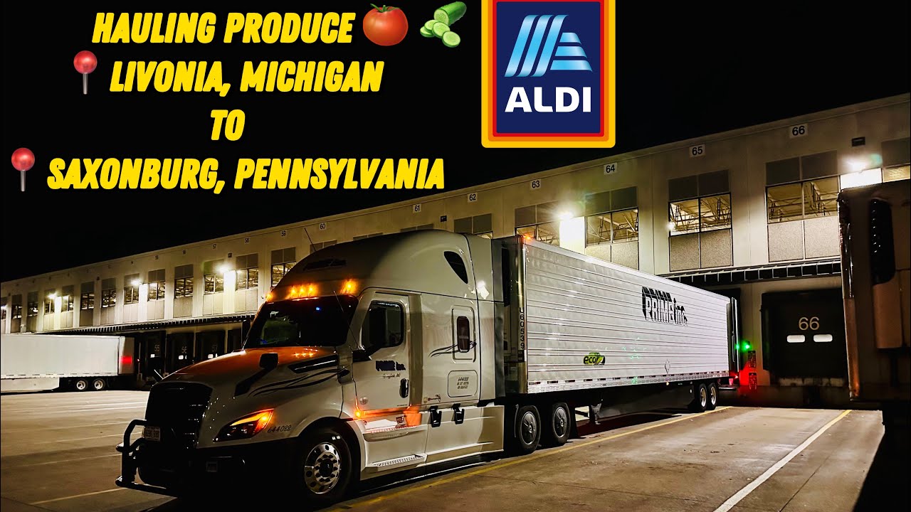 Hauling Produce 🍅🥒 📍Livonia, Michigan To 📍Saxonburg, Pennsylvania 