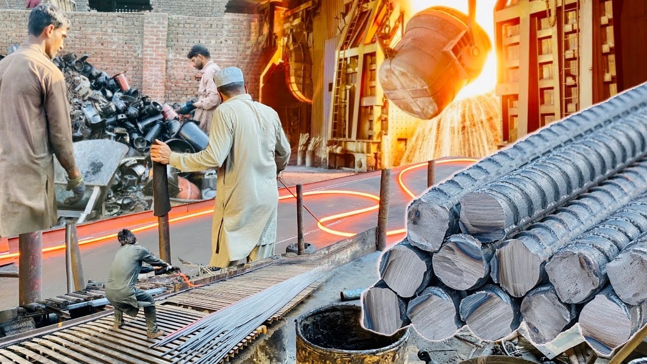 Witness the Mesmerizing Magic of Iron Rod Manufacturing | Mass Production of steel