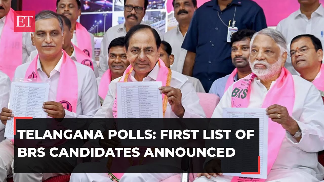Telangana elections 2023: BRS releases first list of 115 candidates, KCR to contest from two seats