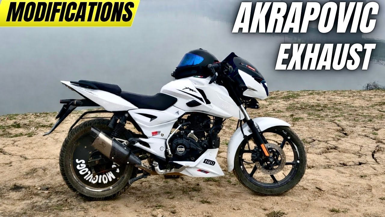 New Modifications on Pulsar 125 with Akrapovic Exhaust Superbike like sound 