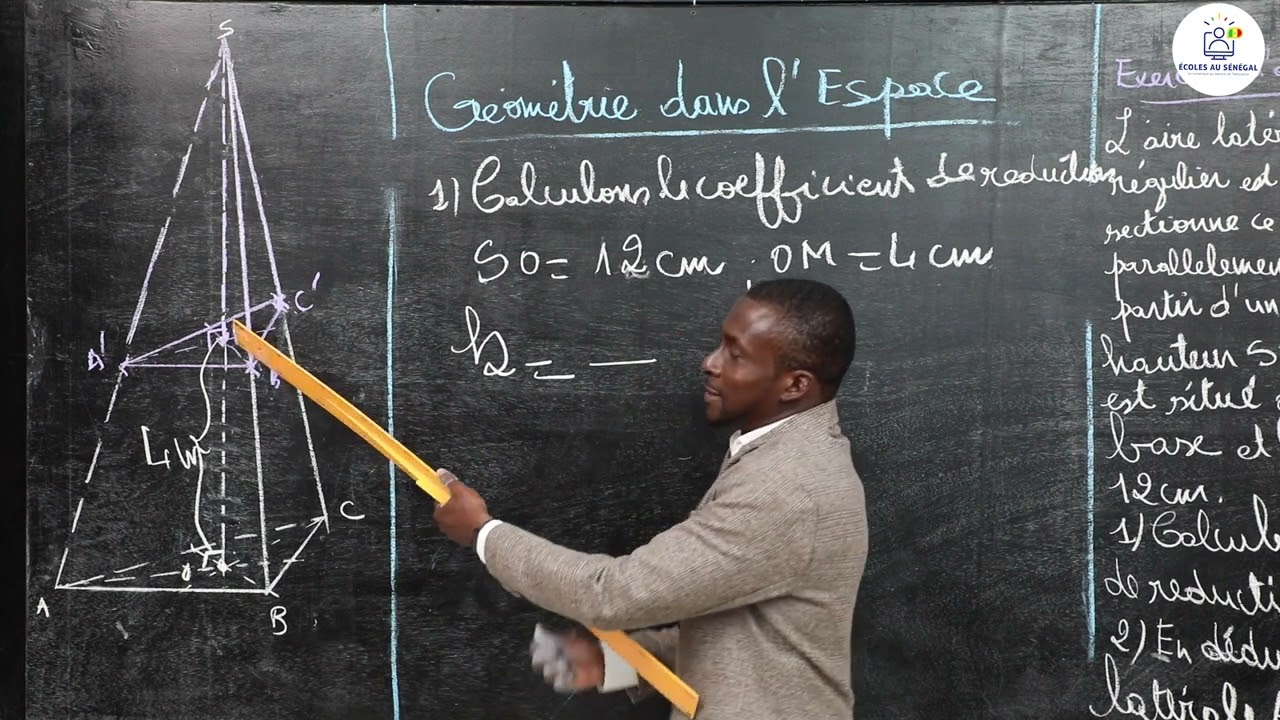 Exercices - Troisième - Mathématiques:  Géométrie dans l'Espace / Suite 5 / M. Sy
