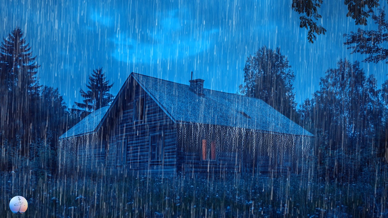 Sink into Deep Sleep Instantly with Heavy Rain & Rolling Thunder on a Tin Roof at Night